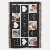 Beste Hubby ooit fotocollage minimalist Deken (Voorkant Verticaal)