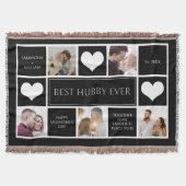 Beste Hubby ooit fotocollage minimalist Deken (Voorkant)