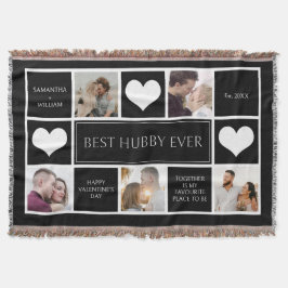 Beste Hubby ooit fotocollage minimalist Deken