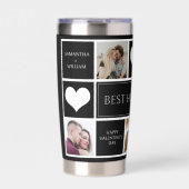 Beste Hubby ooit fotocollage minimalist Geïsoleerde Drinkbeker (Voorkant)