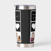Beste Hubby ooit fotocollage minimalist Geïsoleerde Drinkbeker (Rechts)