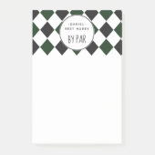 Beste Hubby van Par Green Play met Naam Post-it® Notes (Voorkant)