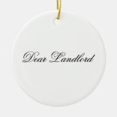 Beste huisbaas Ornament (Voorkant)