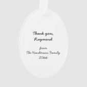 Beste huisdier Groomer Kitty Cat Acryl Ornament (achterkant)