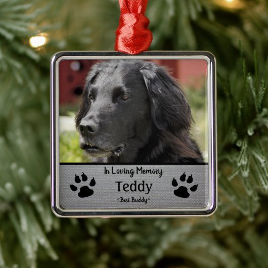 Beste huisdier vriend metalen ornament (Boom)