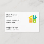 Beste huisschilder Moderne Visitekaartjes (Achterkant)