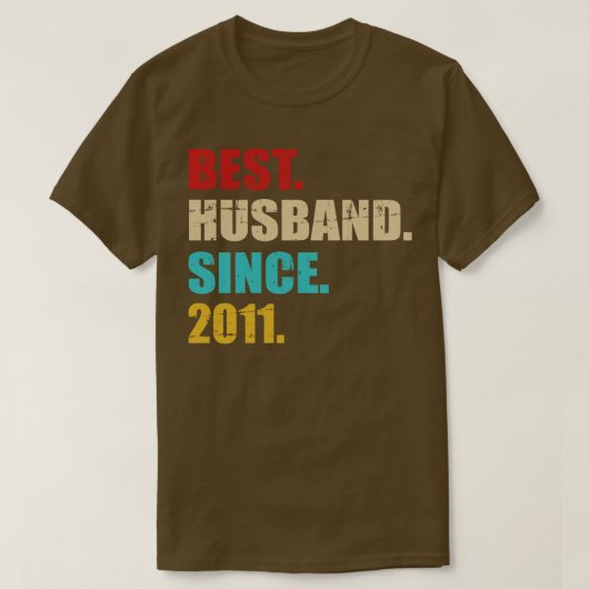Beste hus sinds 2011 10e trouwdag t-shirt (Design voorkant)