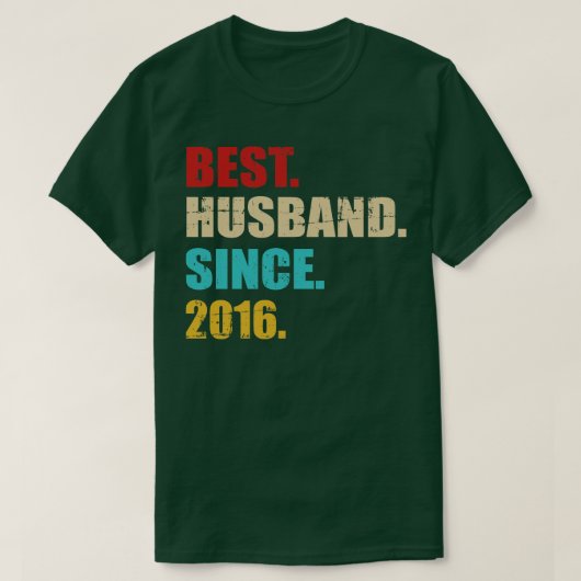 Beste hus sinds 2016 5e trouwdag t-shirt (Design voorkant)