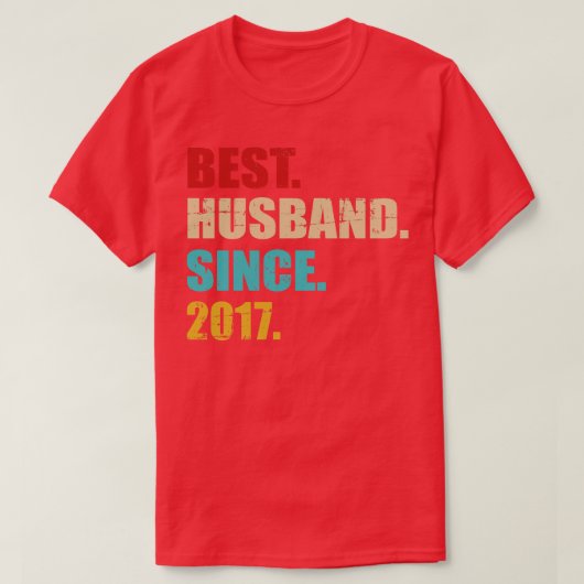 Beste hus sinds 2017 voor 5e trouwdag vi t-shirt (Design voorkant)
