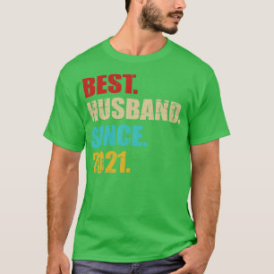 Beste hus sinds 2021 voor 1e trouwdag vi t-shirt