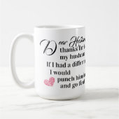 Beste Husband, bedankt voor mijn man Koffiemok (Links)