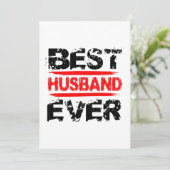 Beste HUSBAND ooit Grunge Style Red en zwarte Z807 (Staand voorkant)