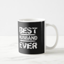 Beste HUSBAND ooit zwart-wit, moderne A06Z Koffiemok