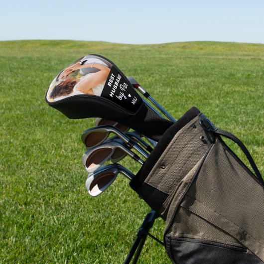 Beste HUSBAND op Par Birthday - Aangepaste foto Golfheadcover (Insitu)