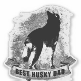BESTE HUSKY DAD  spruchband Sticker