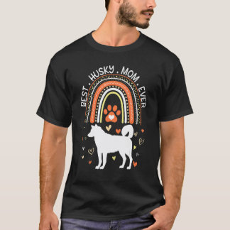 Beste Husky-hond Moeder Ooit Gelukkige Moeder Dag T-shirt