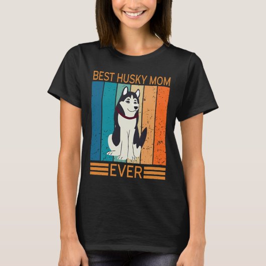Beste Husky Moeder Ooit 5 T-shirt (Voorkant)