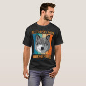 Beste Husky Moeder Ooit Bump Moeder Dag T-shirt (Voorkant volledig)