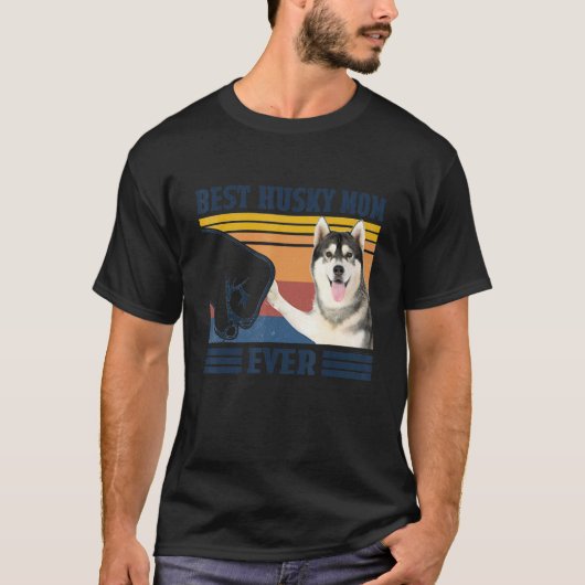 Beste Husky Moeder Ooit Hond Moeder Moeders T-shirt (Voorkant)