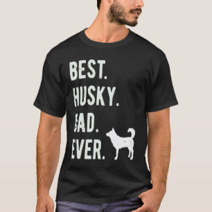 Beste Husky Vader Ooit Heren Siberische Husky Hond T-shirt