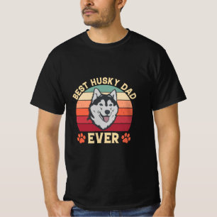 Beste husky vader ooit Ultimate Love Bond hond pap T-shirt