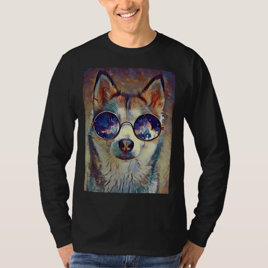 Beste Husky voor Husky Mam Pap T-shirt (Voorkant)