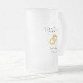 Beste huwelijksfunctionaris ter wereld - Dank je c Matglas Bierpul (Voorkant rechts)