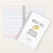 Beste huwelijksfunctionaris ter wereld - Spiral No Notitieboek (Binnen)