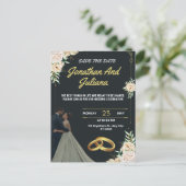 Beste huwelijksuitnodiging model vindt u hier briefkaart (Staand voorkant)