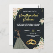 Beste huwelijksuitnodiging model vindt u hier briefkaart (Voorkant / Achterkant)