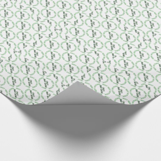 Beste Ierse moeder glanzend inpakpapier (Hoek)