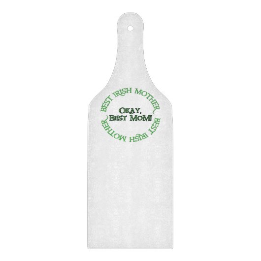 Beste Ierse moeder glas peddel snijplank (Voorkant)