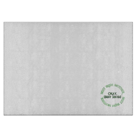 Beste Ierse Moeder glas snijplank (Voorkant)