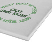 Beste Ierse Moeder glas snijplank (Hoek)