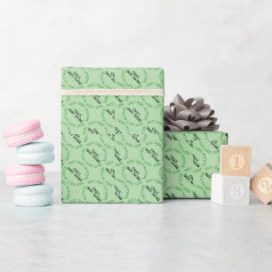 Beste Ierse moeder groene glanzende inpakpapier