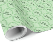 Beste Ierse moeder groene glanzende inpakpapier (Rol Hoek)