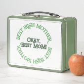 Beste Ierse moeder witte en groene lunchbox (In situ)