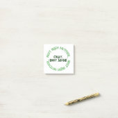 Beste Ierse moeder witte notitieblokken Post-it® Notes (Op bureau)