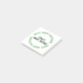 Beste Ierse moeder witte notitieblokken Post-it® Notes (Schuin)