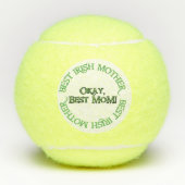 Beste Ierse moeder witte Penn tennisballen (Voorkant)