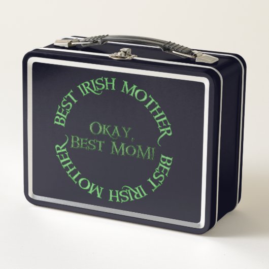 Beste Ierse moeder zwarte lunchbox (Voorkant)