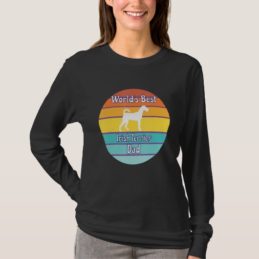 Beste Ierse Terrier Vader van de Wereld T-shirt (Voorkant)