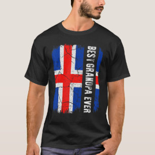 Beste IJslandse opa ooit IJslandse vlag Vader T-shirt