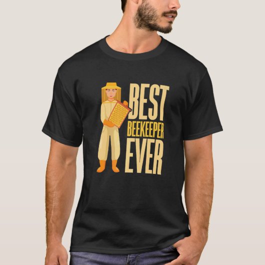 Beste imker ooit imkerij Honeybee T-shirt (Voorkant)