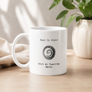 Beste in de klas in het onderwijzen van wiskunde e koffiemok