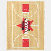 Beste in het spel Basketbal gepersonaliseerde gift Fleece Deken (Voorkant)