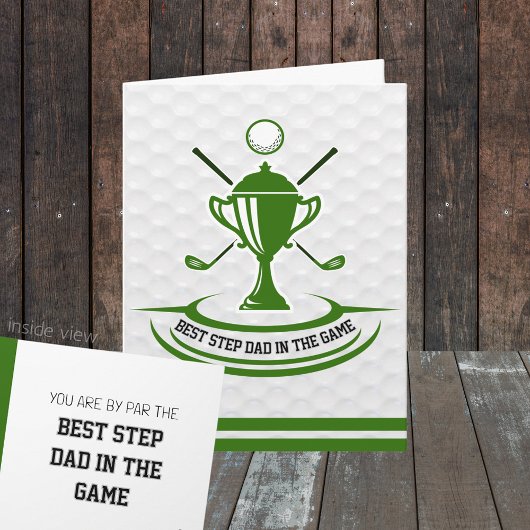 Beste in het spel gepersonaliseerd golf opvouwbaar kaart