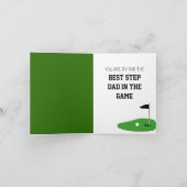 Beste in het spel gepersonaliseerd golf opvouwbare kaart (Binnen)