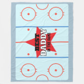 Beste in het spel Hockey Rink gepersonaliseerde gi Fleece Deken (Voorkant)