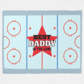 Beste in het spel Hockey Rink gepersonaliseerde gi Fleece Deken (Voorkant (Horizontaal))